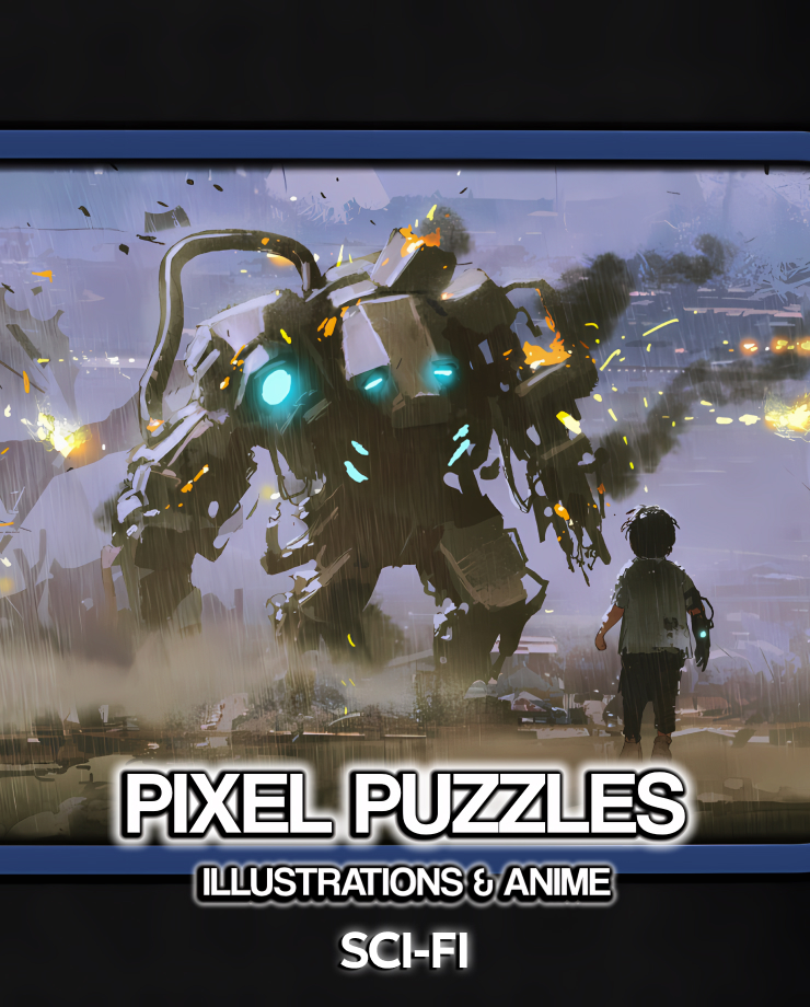 Pixel Puzzles Illustrations & Anime — Jigsaw Pack: Sci-Fi