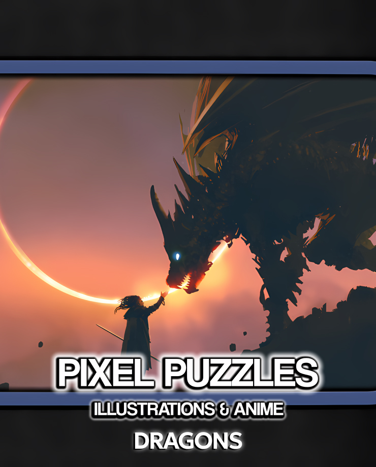 Pixel Puzzles Illustrations & Anime — Jigsaw Pack: Dragons