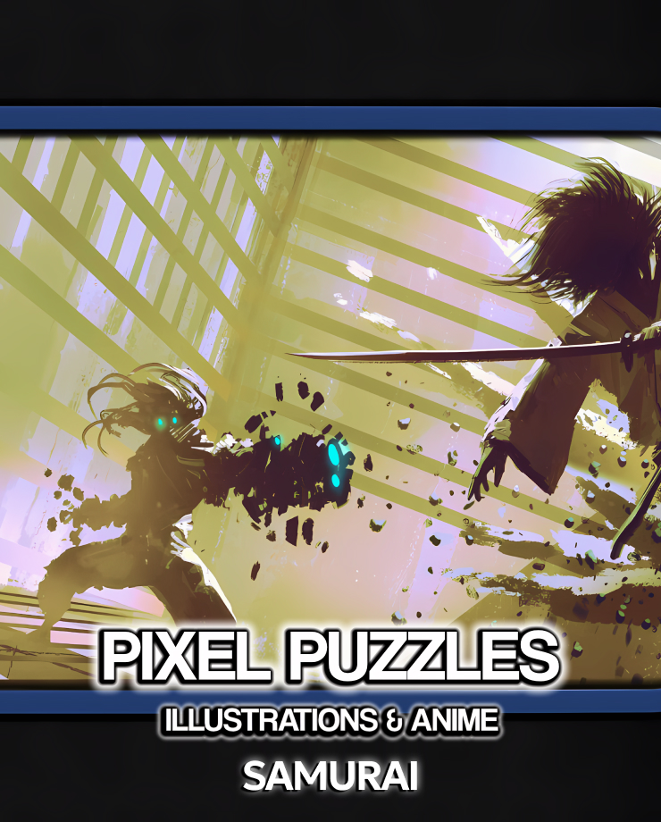 Pixel Puzzles Illustrations & Anime — Jigsaw Pack: Samurai