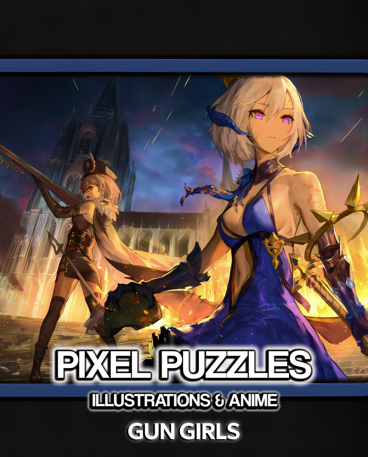 Pixel Puzzles Illustrations & Anime — Jigsaw Pack: Gun Girls