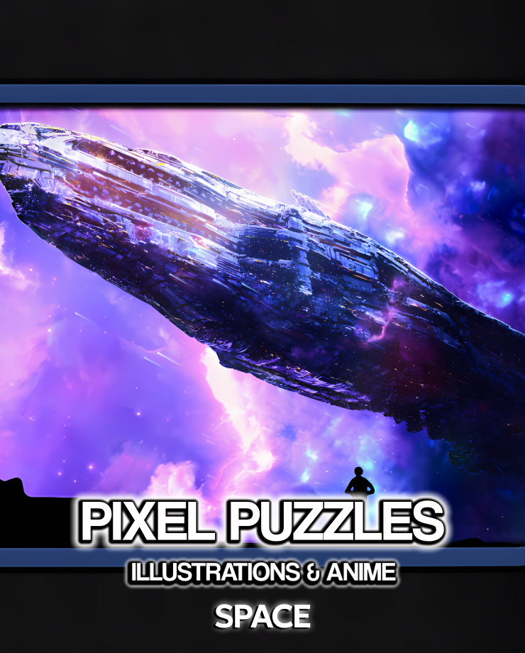 Pixel Puzzles Illustrations & Anime — Jigsaw Pack: Space