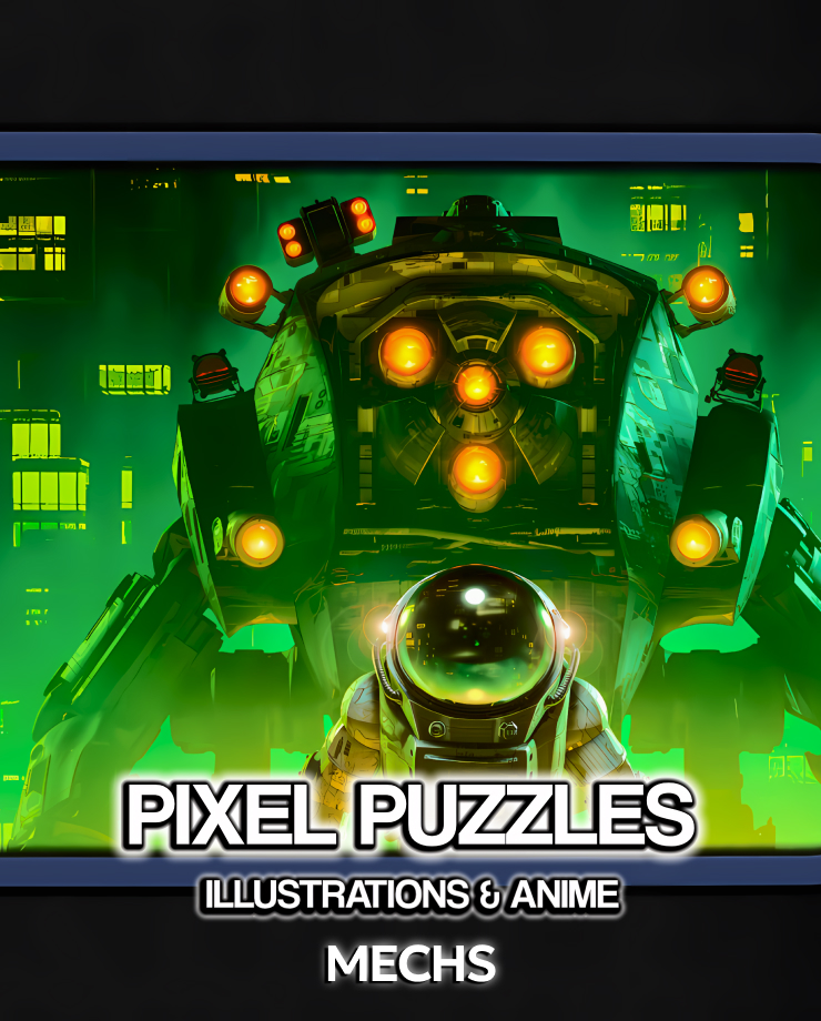 Pixel Puzzles Illustrations & Anime — Jigsaw Pack: Mechs