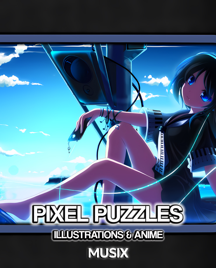 Pixel Puzzles Illustrations & Anime — Jigsaw Pack: Musix